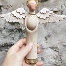 Perfectly Imperfect Angel wall hanging - ceramic sculpture