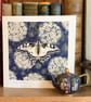 Swallowtail and Alliums blank card by Valerie Greeley