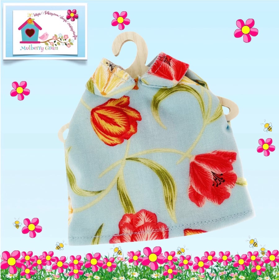 Reserved for Maddie - Flowered Blouse with a Peter Pan Collar