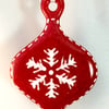 Fused Glass Scandinavian Style Christmas Tree Decoration