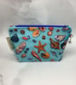 Shells makeup bag, seaside zip bag, 2 size options, Handmade - Image 4