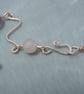 Handmade Fluorite & Rose Quartz wavy necklace - Image 5