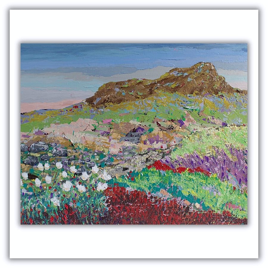 Scottish landscape painting - Glen Clova - Angus Glens - acrylic - ready to hang