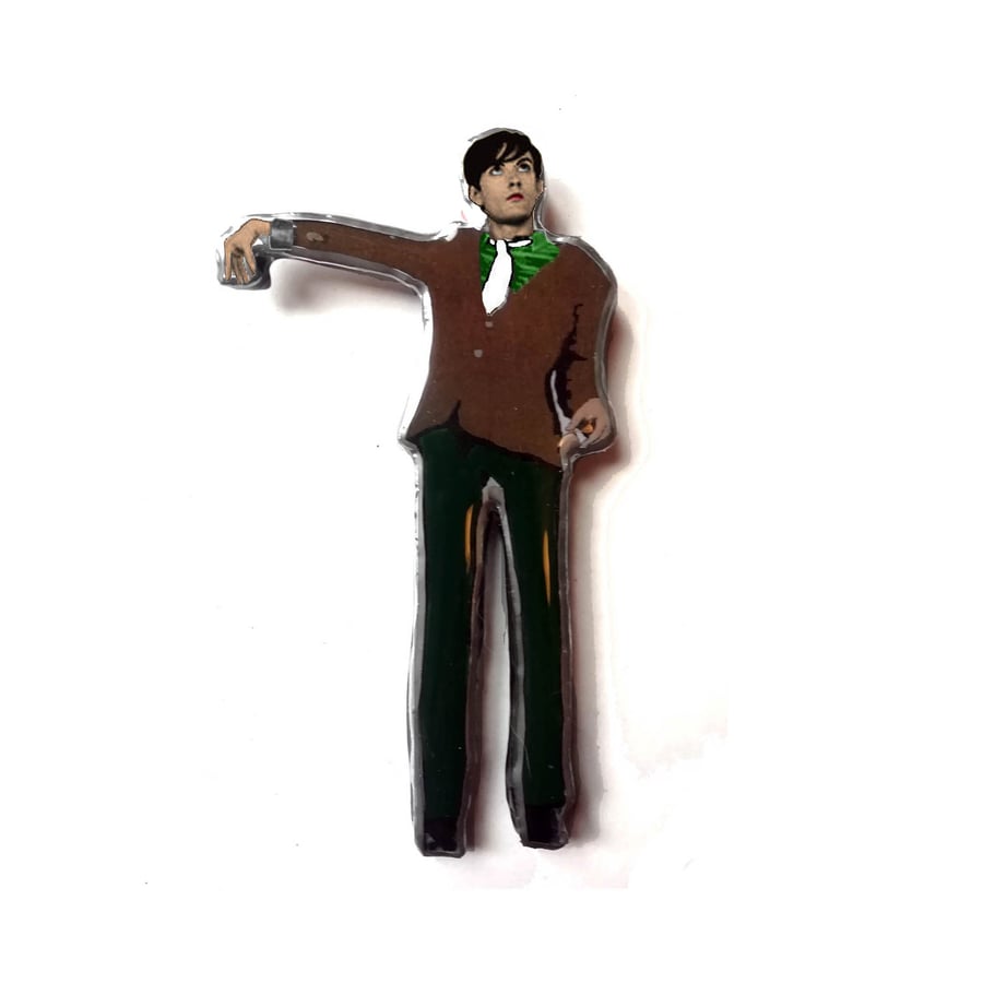 Jarvis Cocker Figure Britpop Pulp Indie Brooch by EllyMental