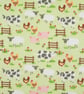Handmade Farmyard Animals Lampshade Cream Green Blue - Image 2