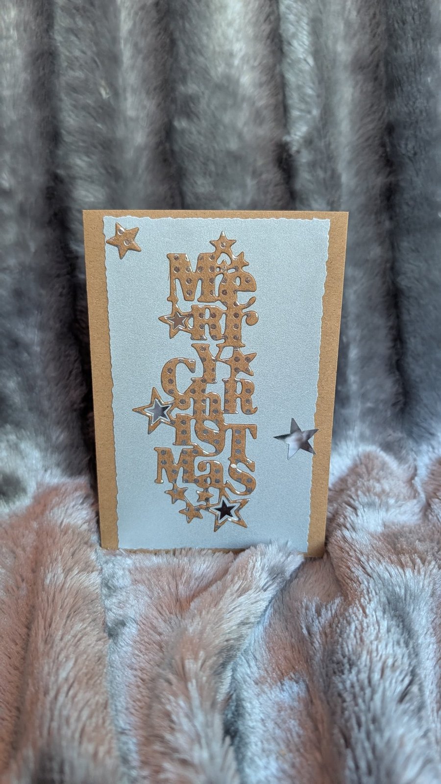 Lovely Silver Christmas Card 2026