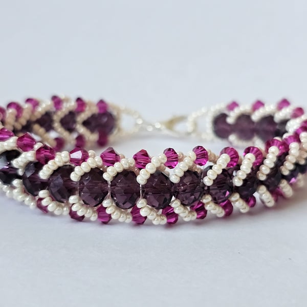 Handmade beaded beacelet "Soft Harmony"