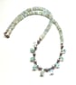 Designer Beryl, Freshwater Rice Pearls and Aquamarine Sterling Silver Necklace  - Image 2