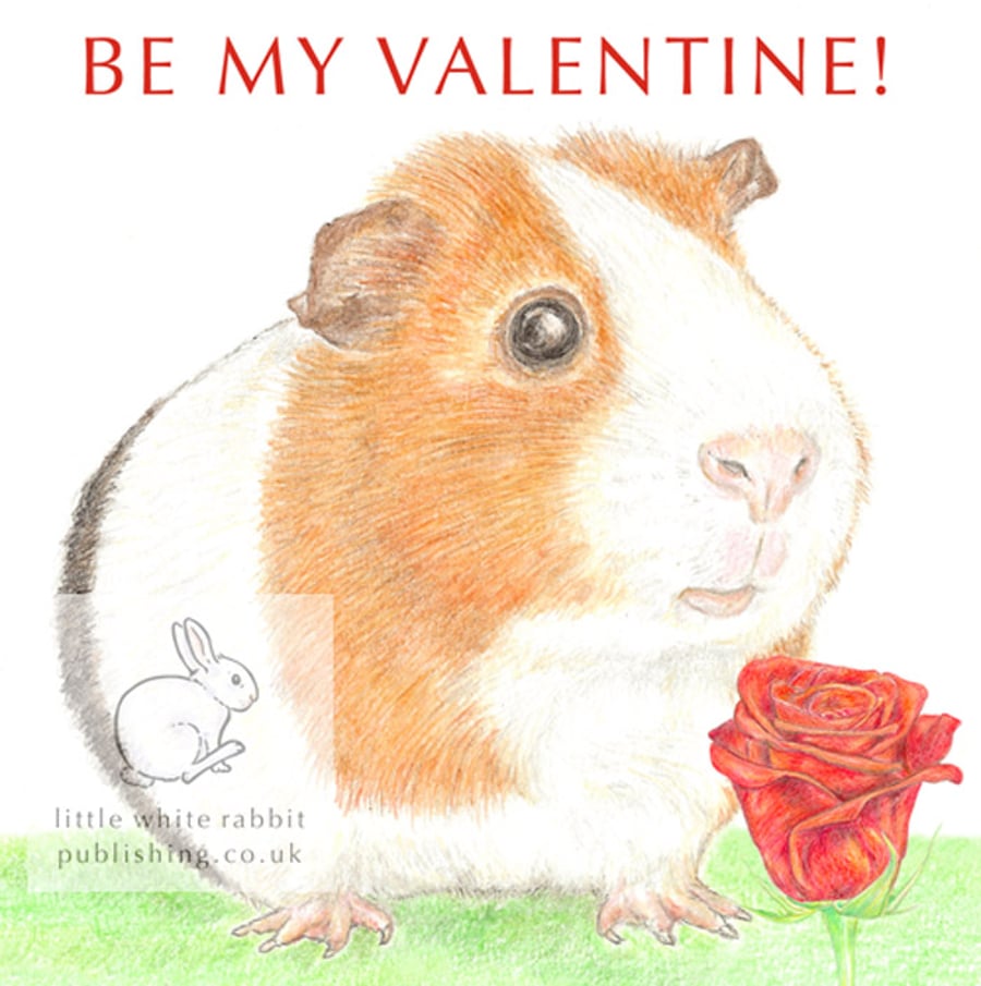 Gilbert the Guinea Pig - Valentine Card