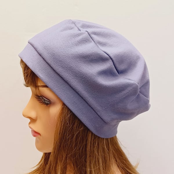 Cotton beret, little French beret, unlined hat, chemo hat, alopecia, hair loss