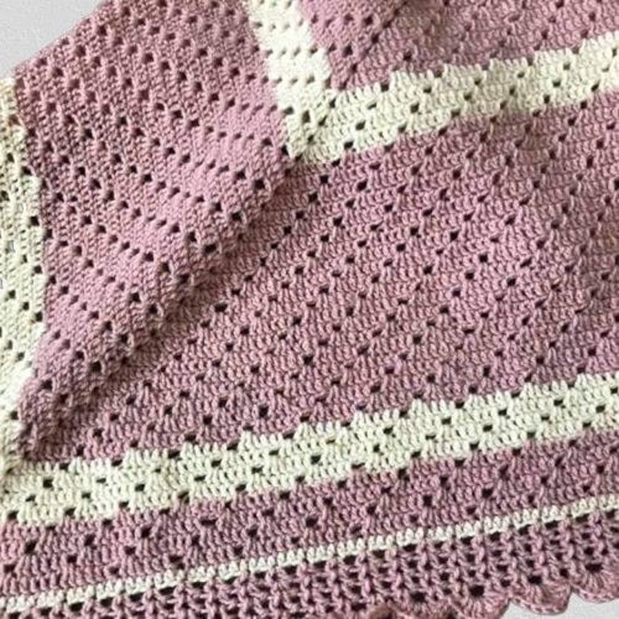 Which way filet baby blanket