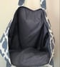 Tote bag, Handmade, fully lined, water resistant tote bag, geometric pattern. - Image 2