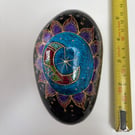 Hand painted moon rock.