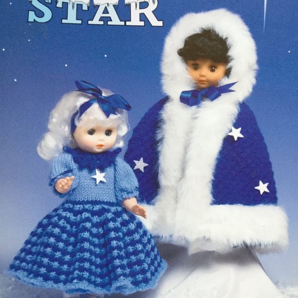 Winter Star Knitting Pattern - Dolls Clothes For 13" Doll