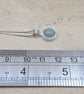Tiny blue Aquamarine Pendant. March birthstone - Image 4