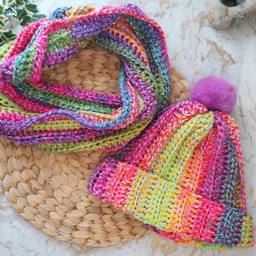Beautiful Bundle Hat & Infinity Scarf Set