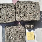 Crochet Wool Mix Granny x 14, Extra For Joining, Craft Supplies