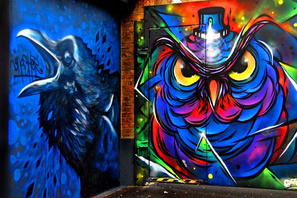 Bird Graffiti Street Art Camden London Photograph Print