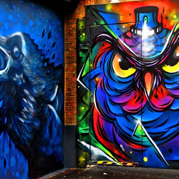 Bird Graffiti Street Art Camden London Photograph Print