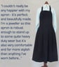 Pleated Pinafore Makers Apron, Concealed Deep Pockets. Navy No14 SAMPLE - Image 7