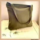 Canvas Tote Bag With Zip and Inside Pocket 
