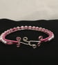Pretty in Pink Wireworked Bangle - Large - Image 5
