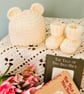Teddy Bear Hat & Booties Gift Set - Image 3