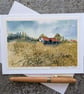 Broken Barn. Blank Card. Original Artwork 260198 - Image 1