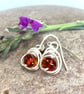 Sterling Silver Amber Earrings - Image 4