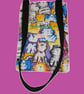 Multi Coloured Cat & Dog Print Cross-body Bag