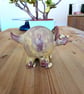 Ceramic triceratops, dinosaur ornament - Image 4