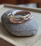 Russian wedding ring, Silver, brass and bronze - Image 3