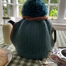 Tea Cosy Hand Knitted using Aran weight yarn