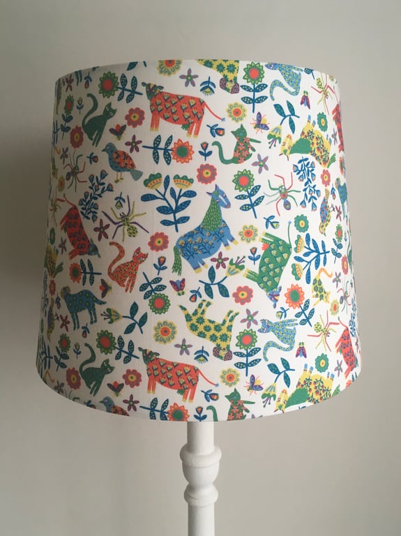 Liberty Folks Tale- Handmade Empire Table Lampshade.