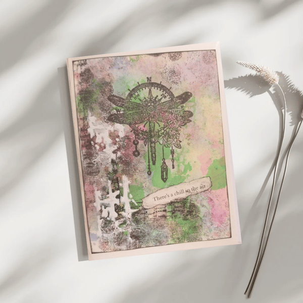 "There's a chill in the air" Hand-painted Card