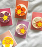 Handmade Ceramic Primrose brooch, Hand Made Pottery Badge - Image 4