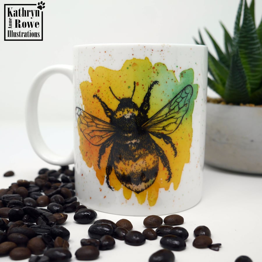 Bee, Bumblebee, Bee Mug, Bumblebee Mug, Wildlife, Nature, Bees, Bee Gift