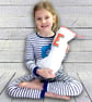 Rainbow Christmas Stocking- personalised Holiday decoration, Custom initial xmas - Image 2