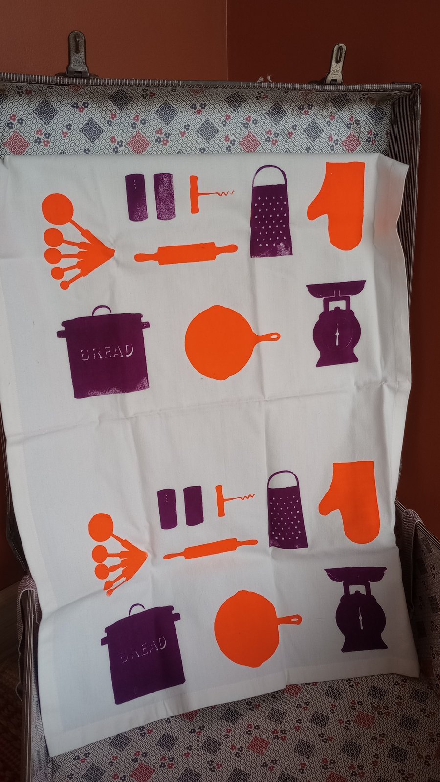 Organic Cotton Kitchenalia Tea Towel