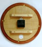Designer made Wooden Wall Clock with a Lacewood Dial and Inlaid Mahogany Bezel - Image 9