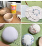Pincushion, hand embroidered cupcake style pin cushion in pinks by Bearlescent  - Image 9