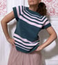 Teal Blush Crochet Top size M-L 65cm pit to pit  - Image 2