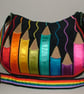  LARGE MULTI COLOURED RIBBON PENCIL BAG - Image 4