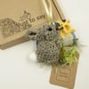 Reserved for Sue Crochet Bunny Decoration 