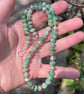 Silver and chrysoprase organic earthy bead necklace - Image 2
