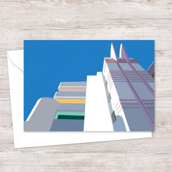 Art Deco Building Greeting Card: Classic American Architecture (702)