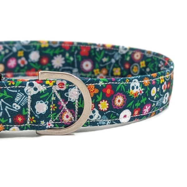 Skeleton Dog Collar, Dog Lead, Girl Dog Collar