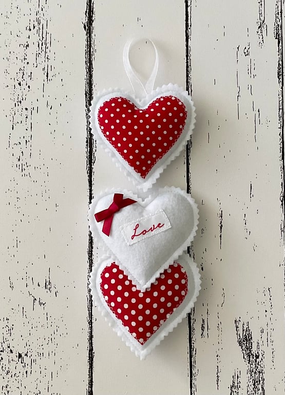Handmade Hanging Heart Decoration 
