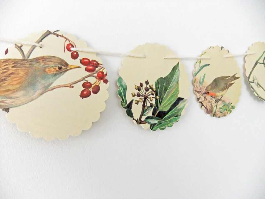 Christmas Bunting - Winter Bunting - recycled bunting