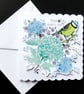  Chrysanthemum and Bird Mother's Day Card - Image 1